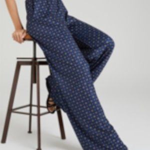 Suzanne Betro boho side pipe palazzo pant small